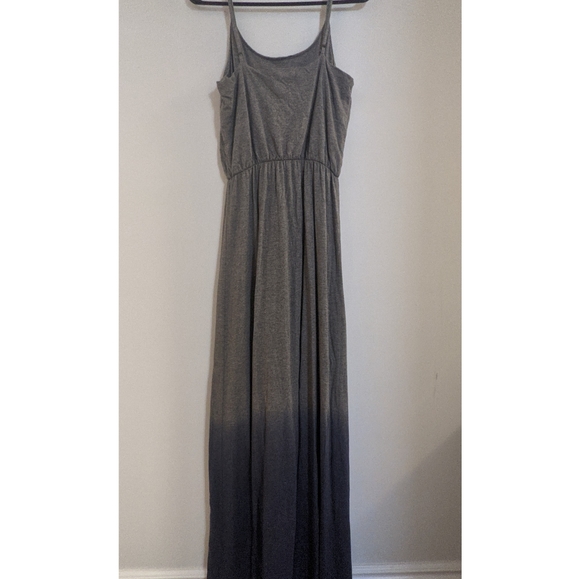 (Size S) Dip Dye Blue Grey Maxi Gap Dress - Picture 2 of 5